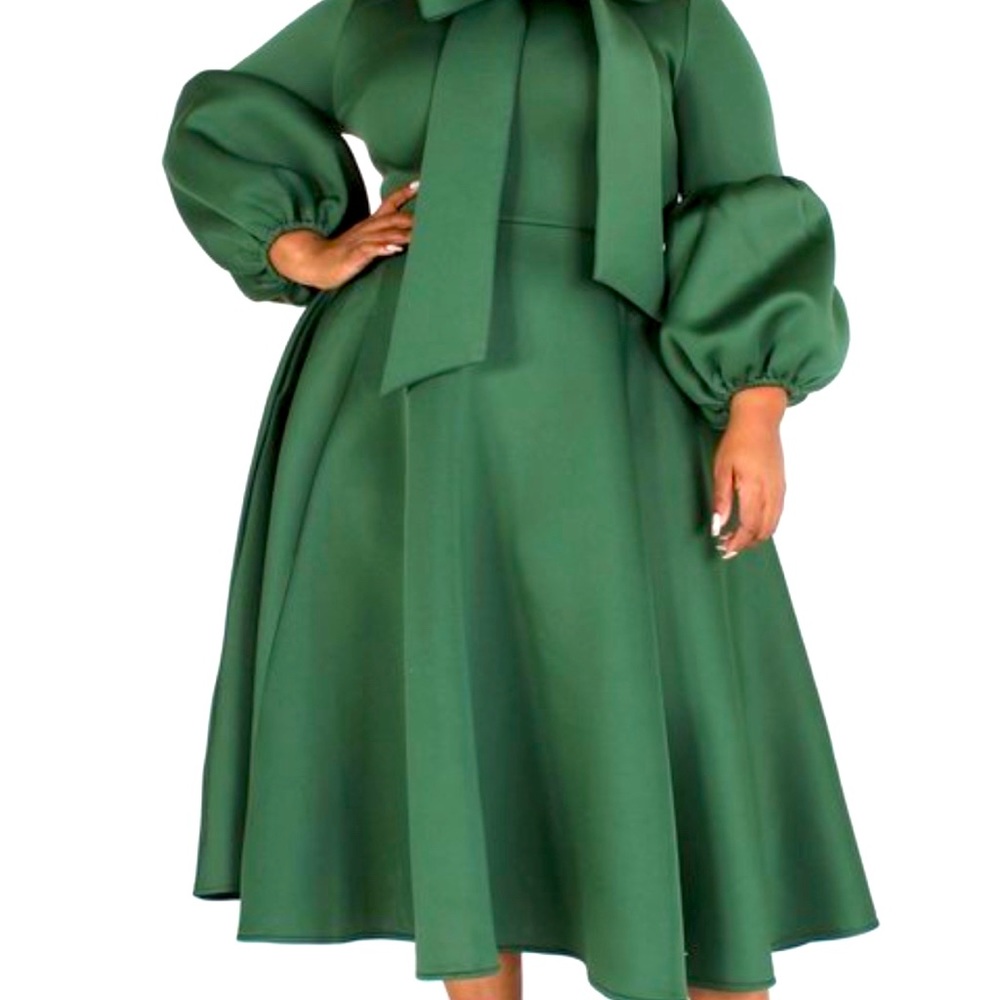 Forest Green Flourish Dress❤️🌹🔥🌟
